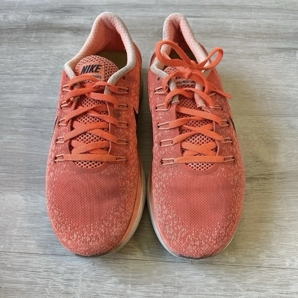 Nike Free RN Distance Mens 8.5 Red Black Running Shoes Lightweight Trainer